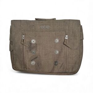 OGIO Manhattan laptop messenger bag Taupe Khaki Brown